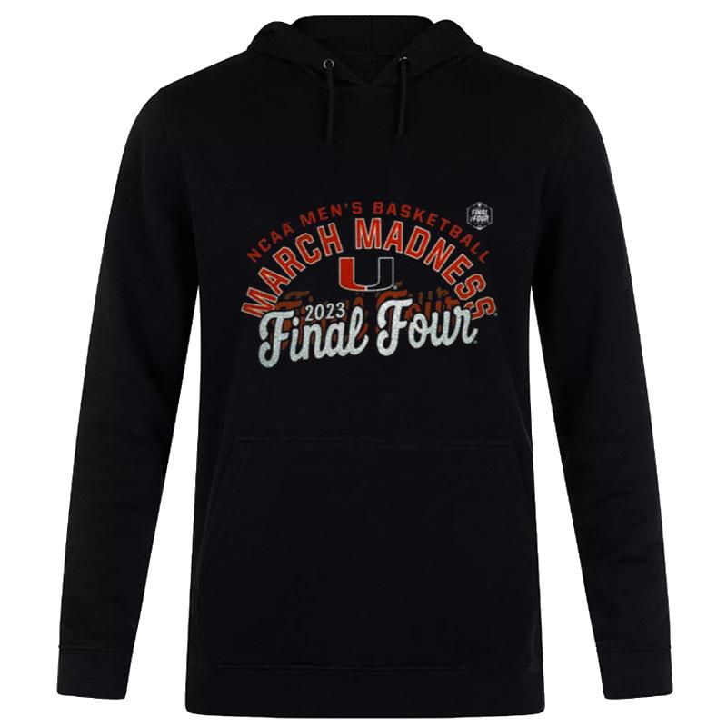 MI'mi Hurricanes 2023 Ncaa Men's Basketball Tournament March Madness Final Four Scrip Hoodie