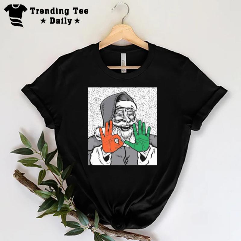 MI'mi Hurricanes Santa 305 Hands T-Shirt