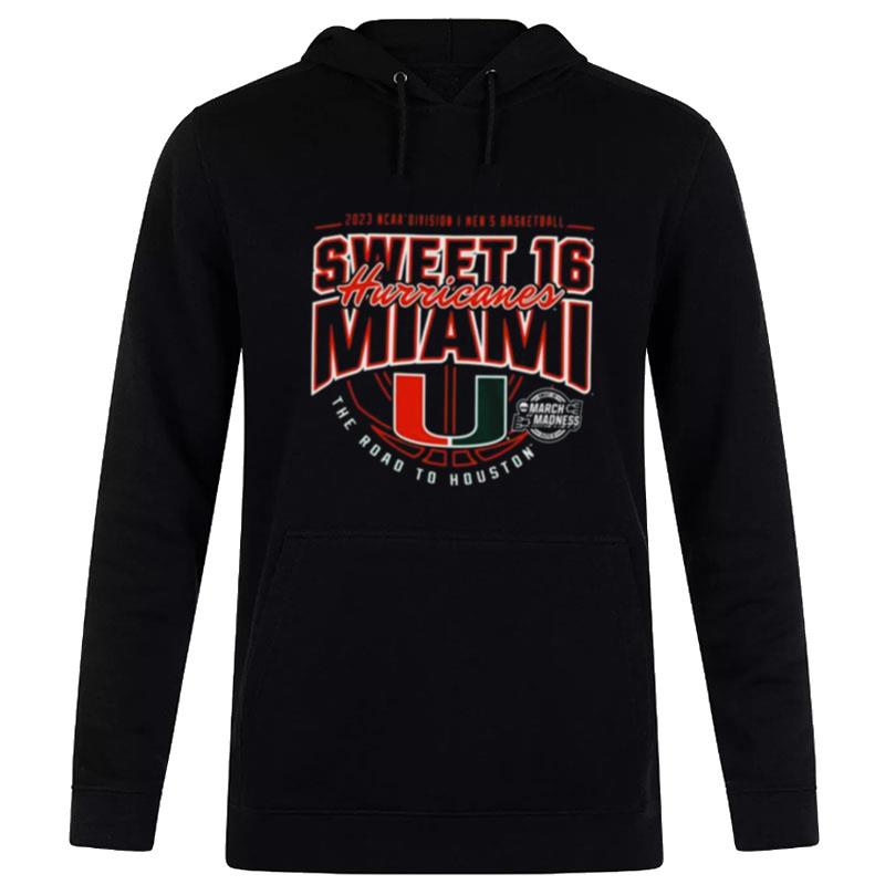 MI'mi Hurricanes Sweet 16 2023 Ncaa Division I'men's Basketball Kansas City D I'm Hoodie