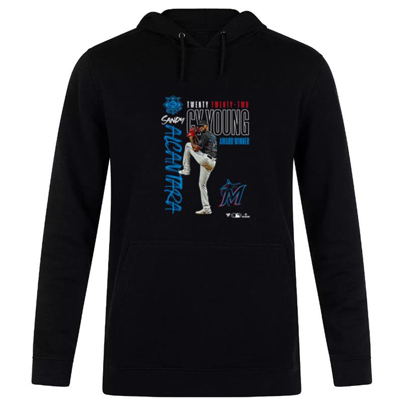 MI'mI'marlins Sandy Alcantara 2022 Nl Cy Young Award Winner Hoodie