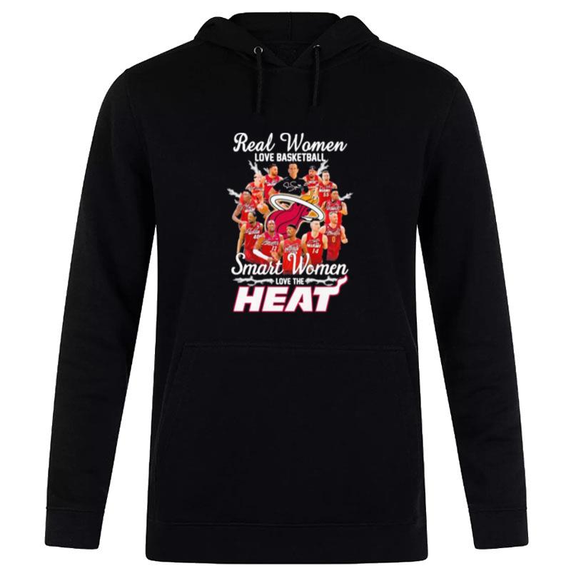 MI'mi Real Women Love Basketball Smart Women Love The Heat 2023 Nba Finals Sign'tures Hoodie