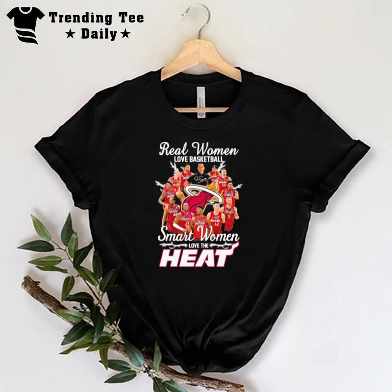 MI'mi Real Women Love Basketball Smart Women Love The Heat 2023 Nba Finals Sign'tures T-Shirt