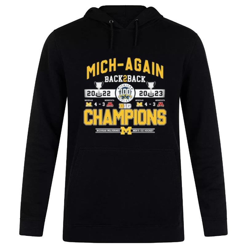 Mich Again Back 2 Back Champions Hoodie