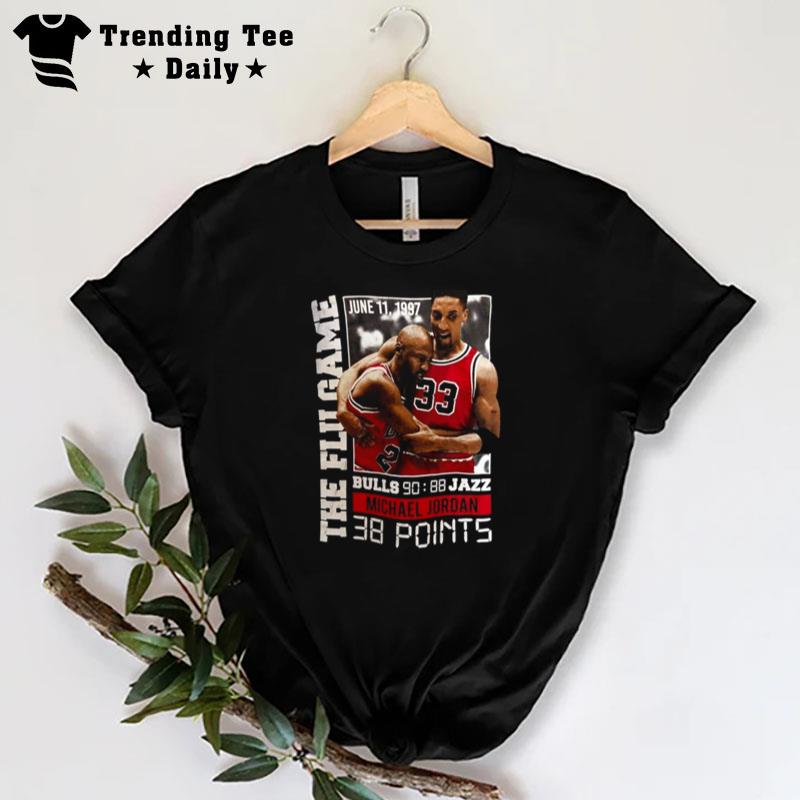 Michael Jordan Chicago Bulls Flu Game June 11 1997 T-Shirt