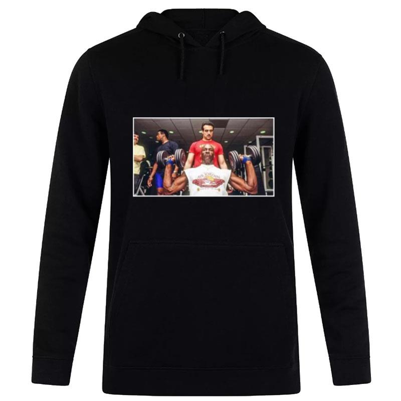 Michael Jordan Goat Lifting Weights Hoodie