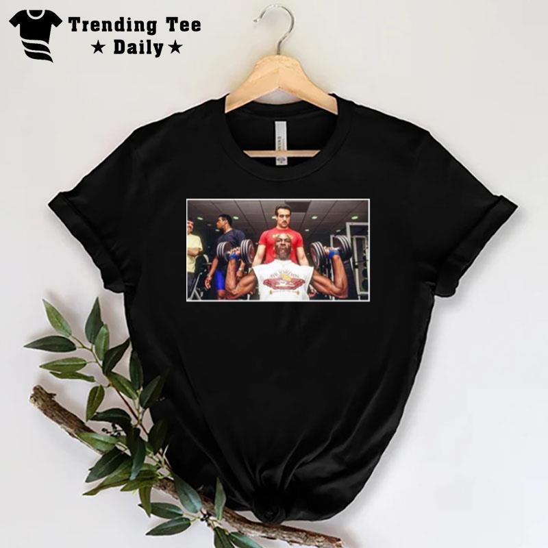 Michael Jordan Goat Lifting Weights T-Shirt