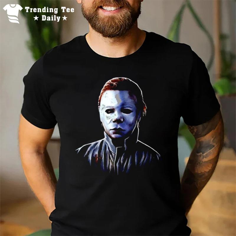 Michael Myers PortraIt'scary Movie Halloween T-Shirt