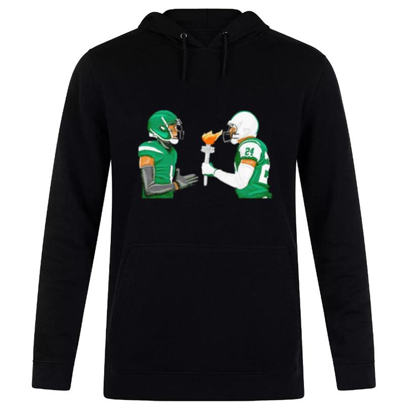 Michael Vick And Darrelle Revis Fire Hoodie