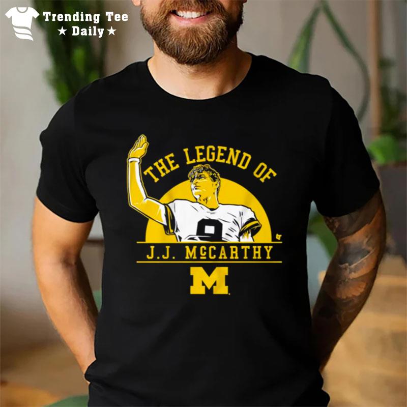 Michigan Football Legend Of J.J. Mccarthy T-Shirt