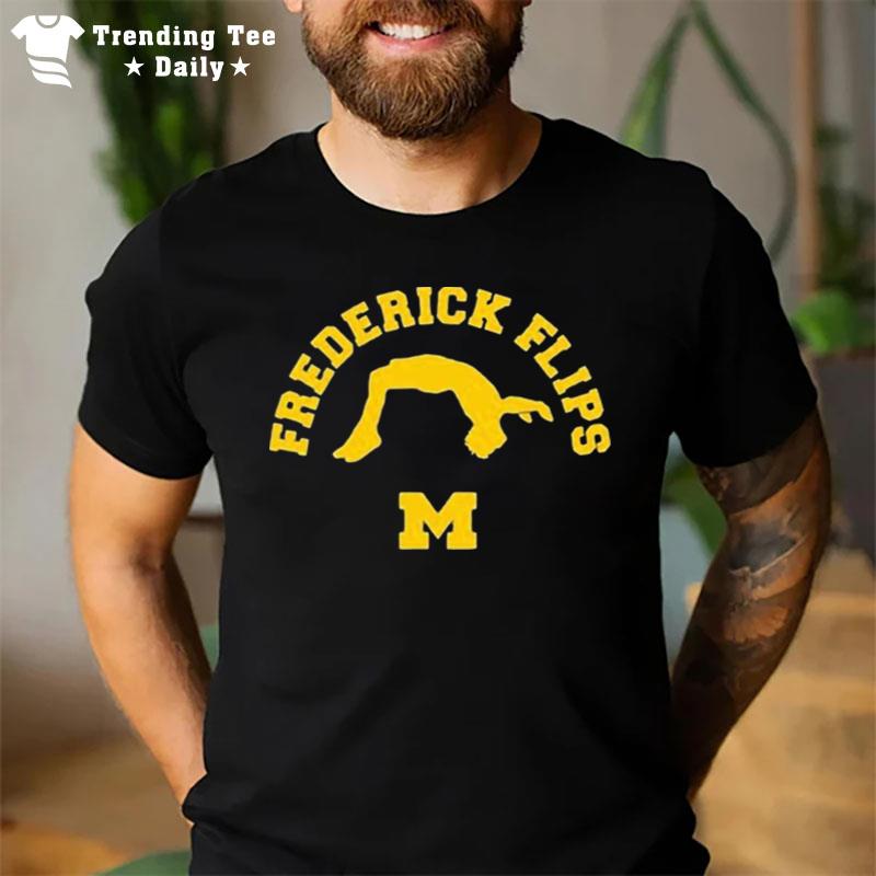 Michigan Gymnastics Frederick Flips T-Shirt