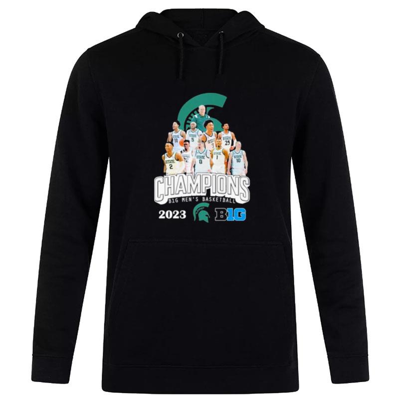 Michigan State Spartans 2023 Big Men's Basketball Champions Hoodie