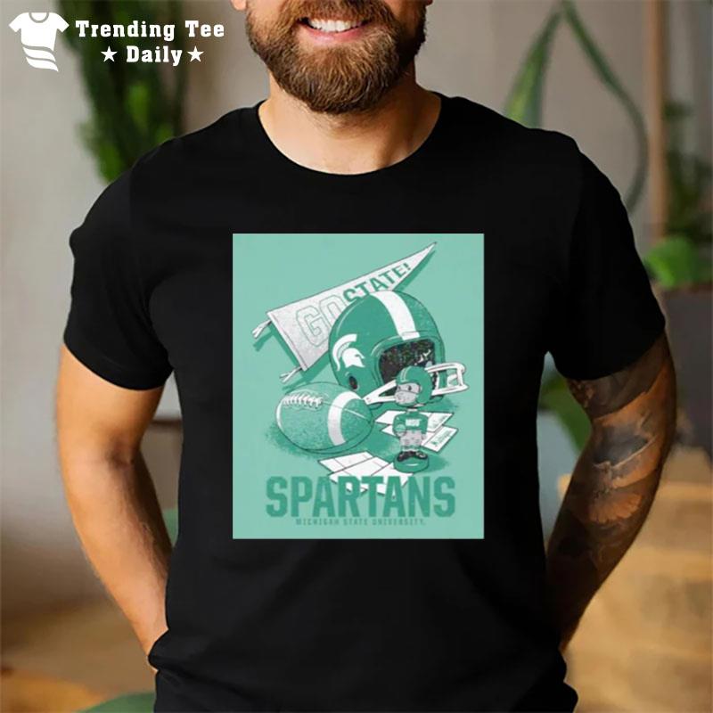 Michigan State Spartans Football Go State T-Shirt