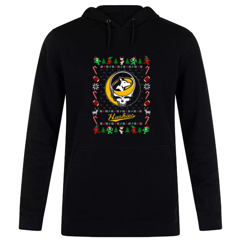 Michigan'tech Huskies Grateful Dead Ugly Christmas Hoodie