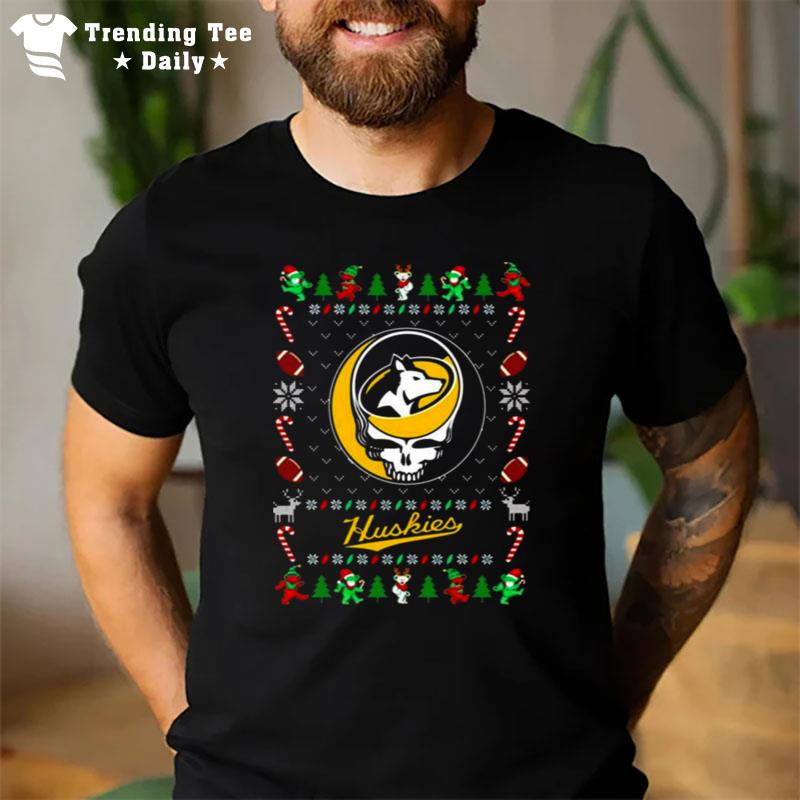 Michigan'tech Huskies Grateful Dead Ugly Christmas T-Shirt