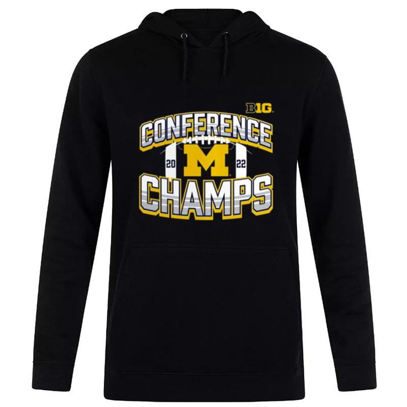 Michigan Wolverines 2022 Big Ten Football Conference Champions Icon Bold Hoodie