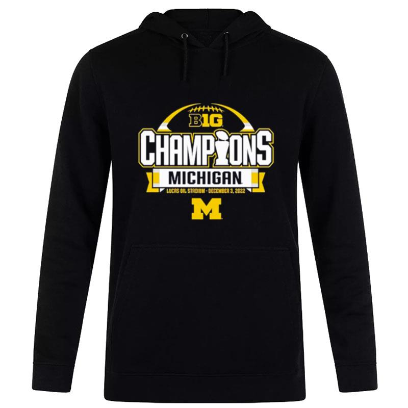 Michigan Wolverines 2022 Big Ten Football Conference Champions Locker Room Hoodie