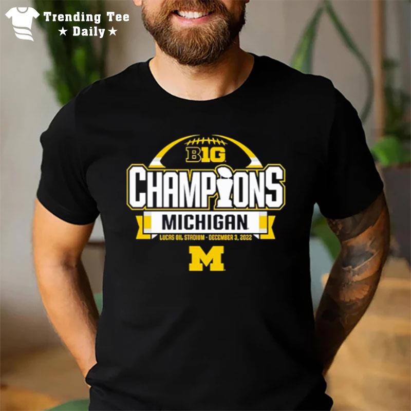 Michigan Wolverines 2022 Big Ten Football Conference Champions Locker Room T-Shirt