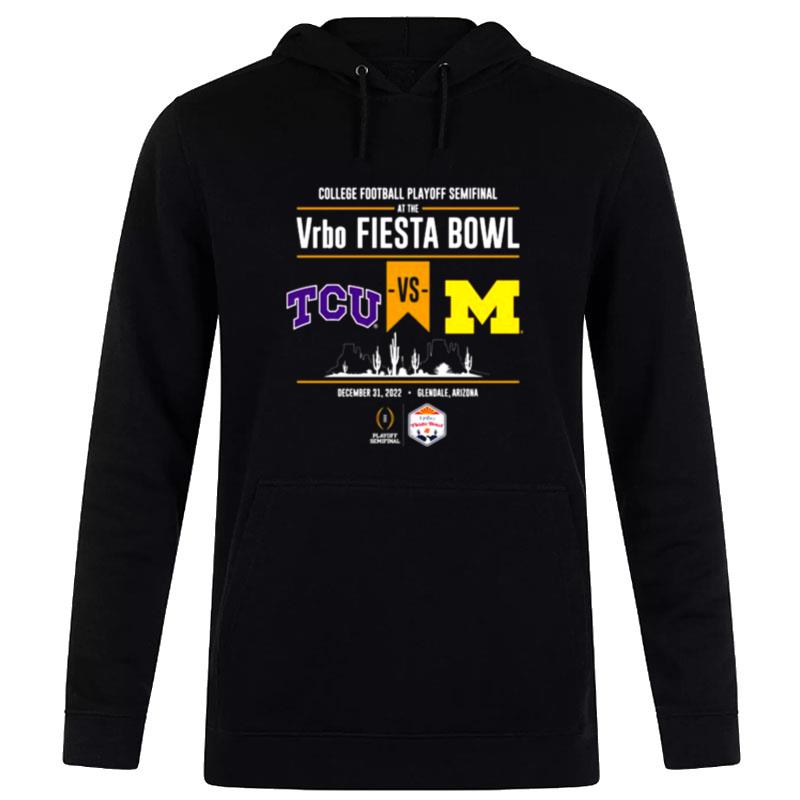 Michigan Wolverines 2022 College Football Playoff Fiesta Bowl Head To Head Black Hoodie