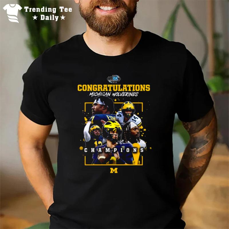 Michigan Wolverines 2022 Congratulations Champions T-Shirt