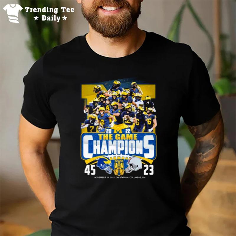 Michigan Wolverines 2022 The Game Champions Score T-Shirt