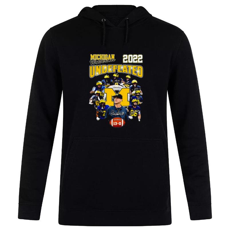 Michigan Wolverines 2022 Undefeated 13 0 Sign'tures Hoodie