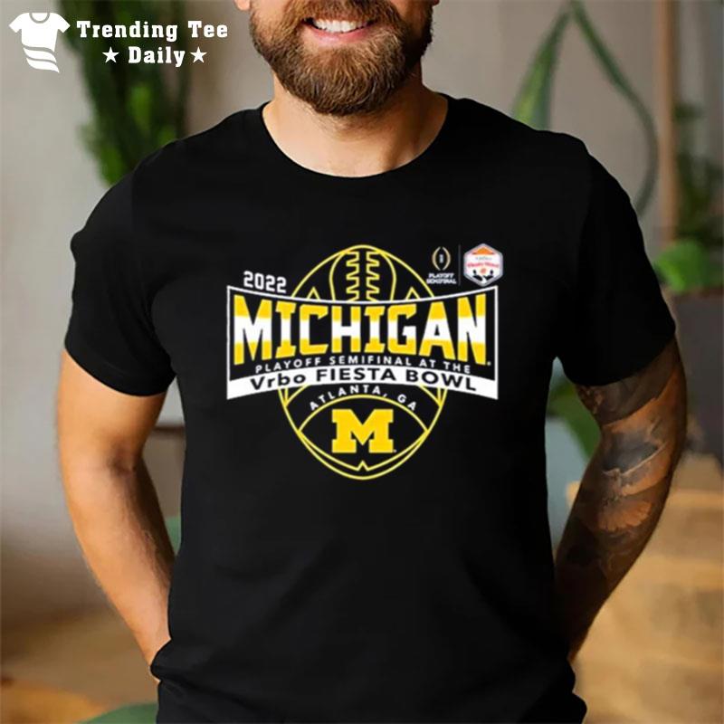 Michigan Wolverines 2022 Vrbo Fiesta Bowl Bound T-Shirt