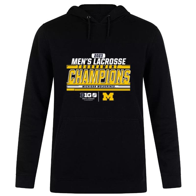 Michigan Wolverines 2023 Big Ten Men's Lacrosse Tournament Champions Hoodie