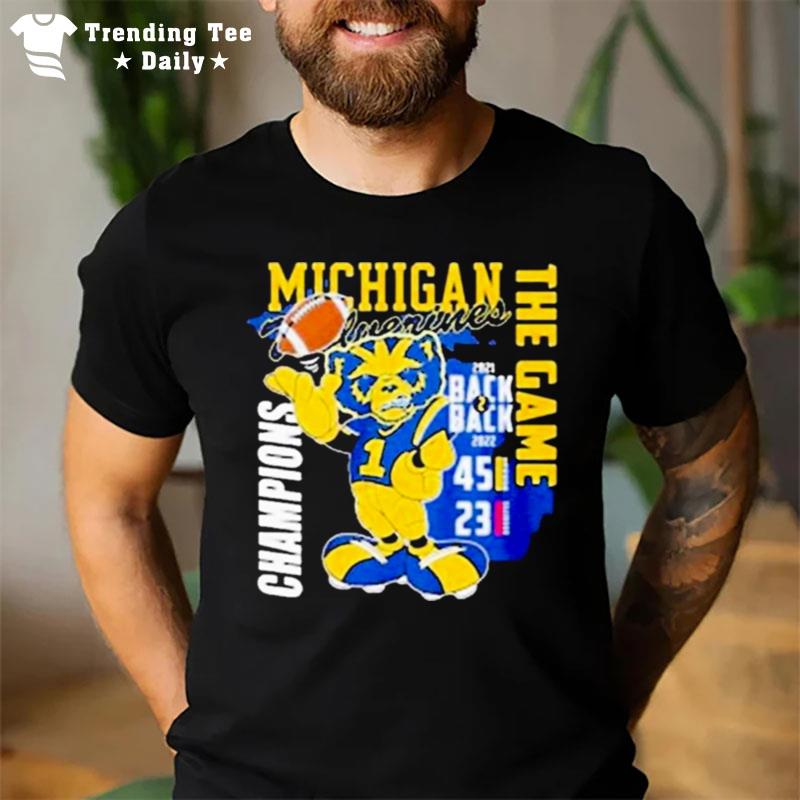 Michigan Wolverines Back To Back The Game Champions T-Shirt