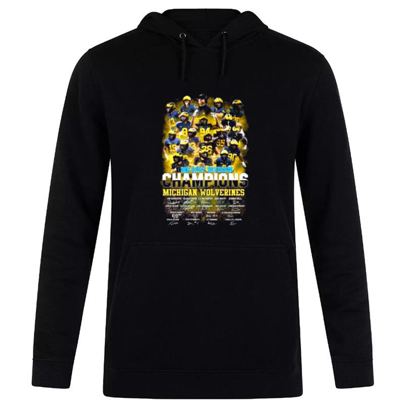 Michigan Wolverines Big East Division Champions Sign'tures 2022 Hoodie