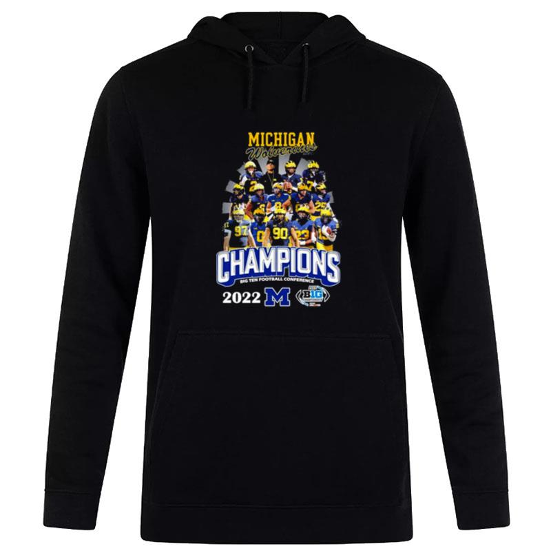 Michigan Wolverines Champions Big Ten Football Conference 2022 Hoodie