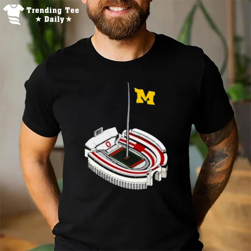 Michigan Wolverines Flag Pitch 2022 T-Shirt