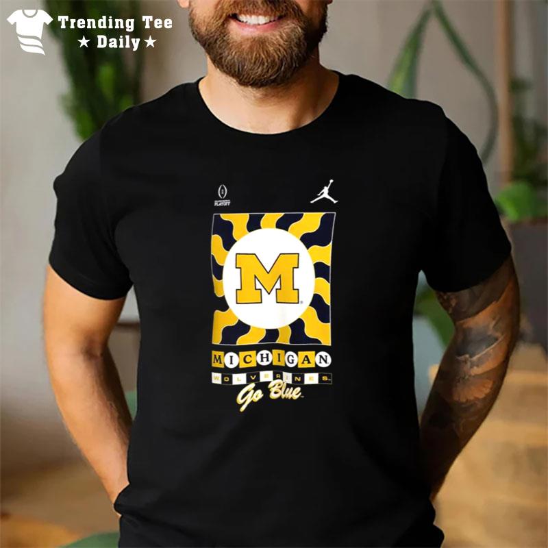 Michigan Wolverines Jordan Brand College Football Playoff 2022 Fiesta Bowl Media Night T-Shirt