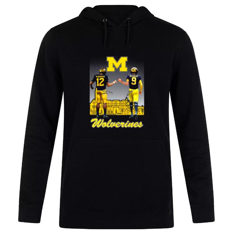 Michigan Wolverines Mcnamara And Mccarthy Skyline 2022 Sign'tures Hoodie