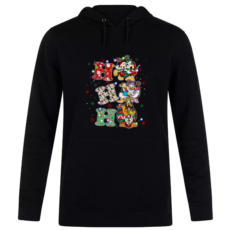 Mickey And Friends Ho Ho Christmas Lights Hoodie