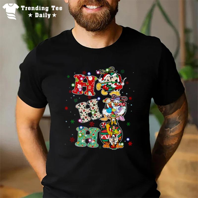 Mickey And Friends Ho Ho Christmas Lights T-Shirt