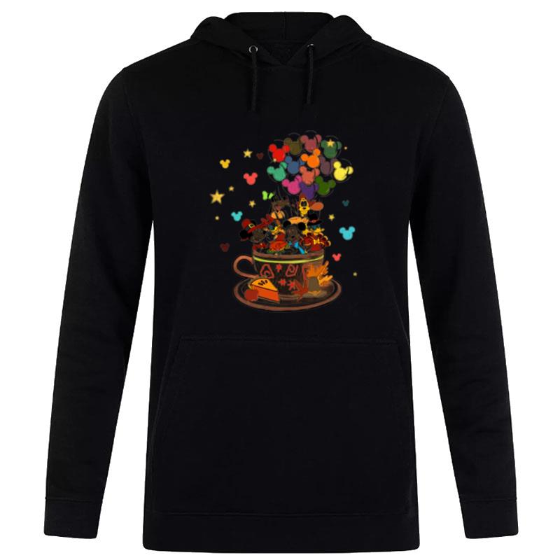 Mickey And Friends Thanksgiving Balloons Hoodie