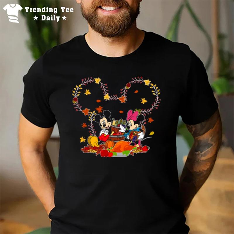 Mickey And Minnie Holiday Party Disney Thanksgiving S T-Shirt