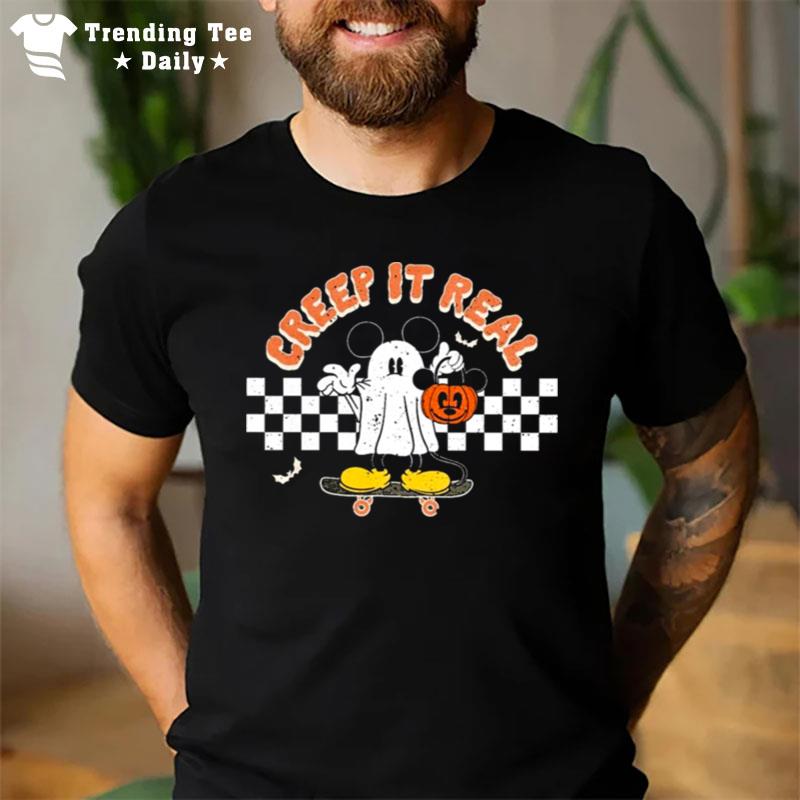 Mickey Ghost Creep It Real Halloween T-Shirt