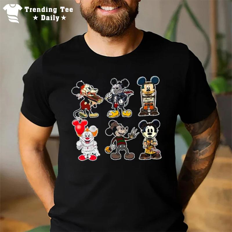 Mickey Halloween Mickey Mouse Style Horror Character Halloween Disney Movie Costume T-Shirt