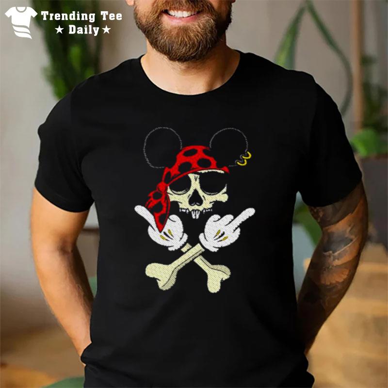 Mickey Middle Finger The Legend Of Black Ears T-Shirt