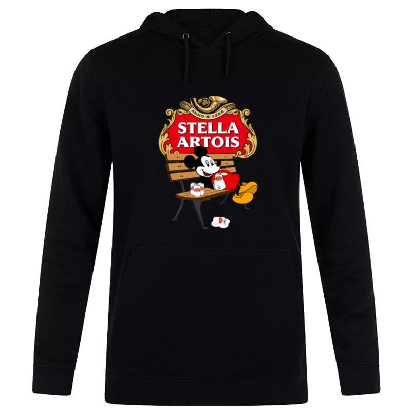 Mickey Mouse Drink Stella Artois Hoodie