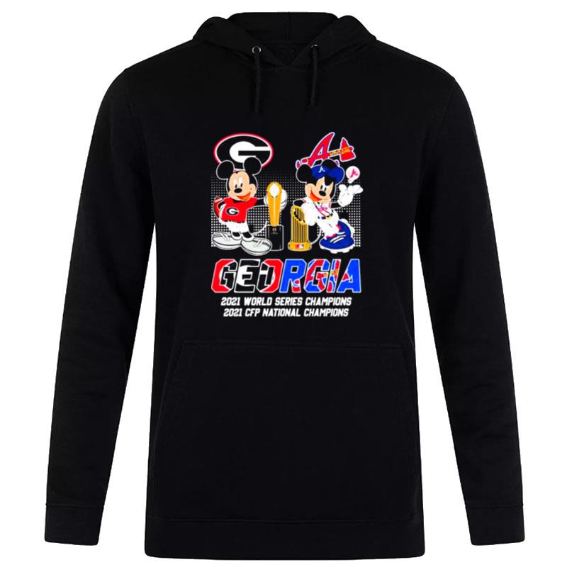 Mickey Mouse For Georgia Sports Teams Champions Hoodie