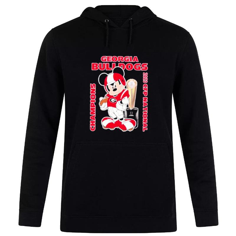 Mickey Mouse Georgia Bulldogs Cfp n'tional Champions 2023 Hoodie