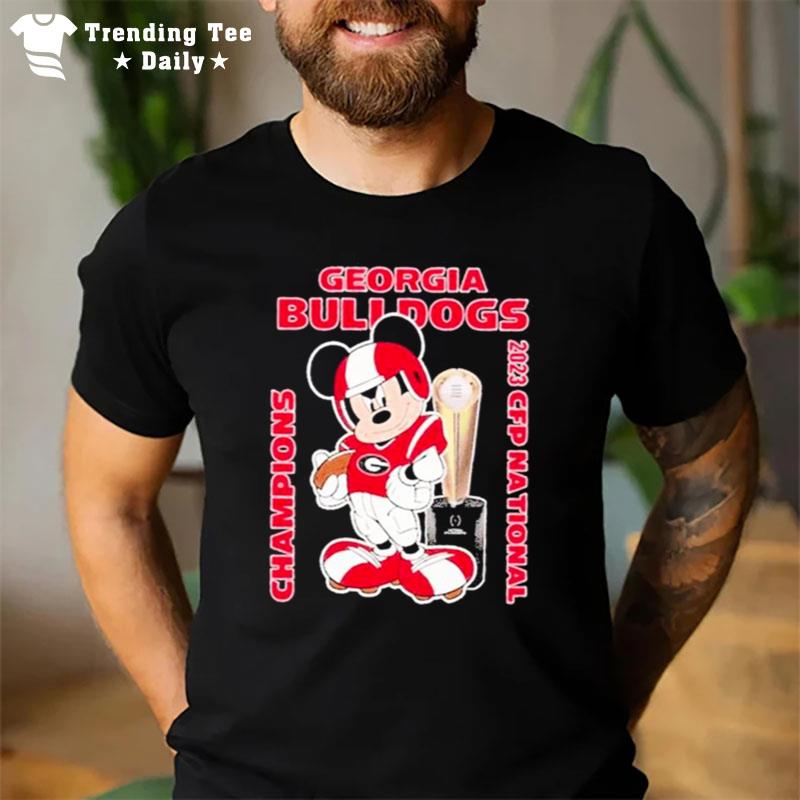 Mickey Mouse Georgia Bulldogs Cfp n'tional Champions 2023 T-Shirt