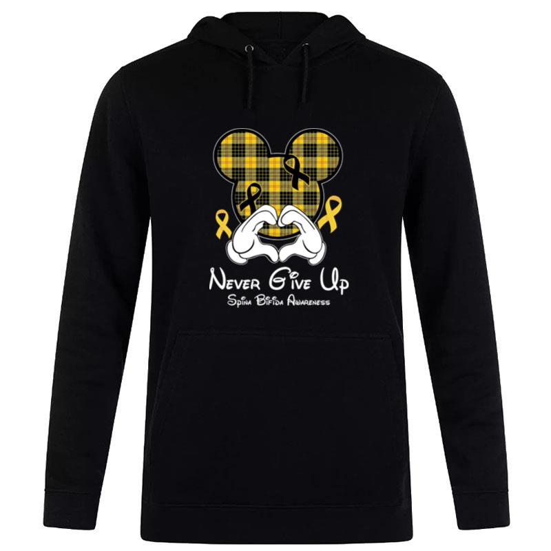 Mickey Mouse Give Up Spina Bifida Awareness Hoodie