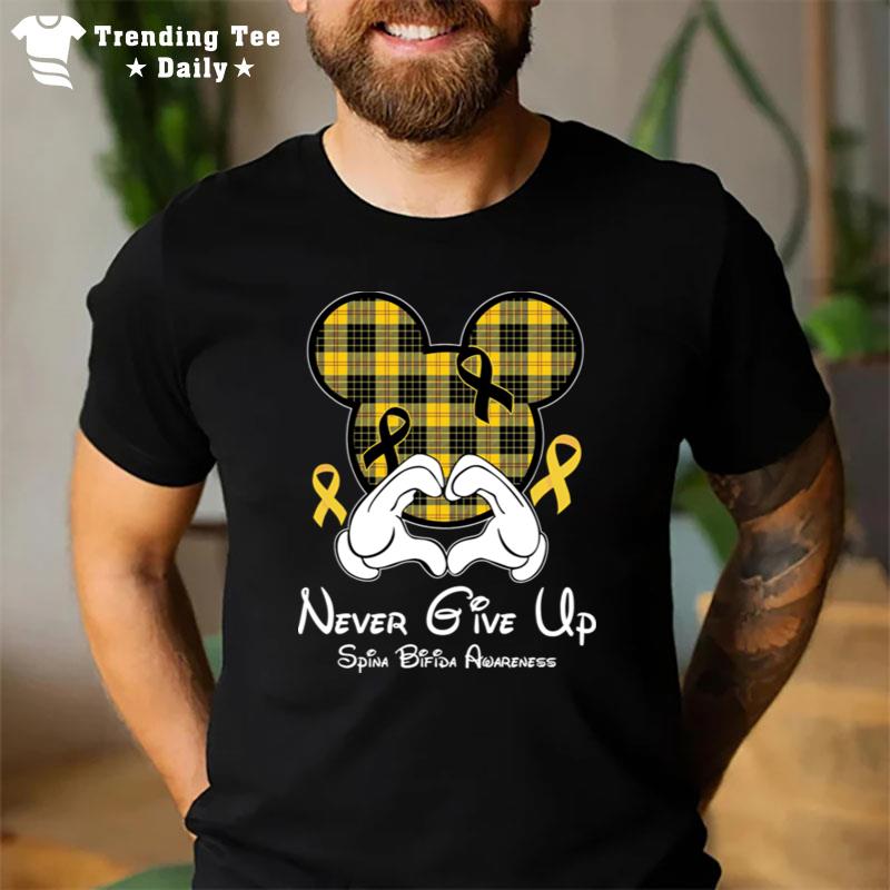 Mickey Mouse Give Up Spina Bifida Awareness T-Shirt