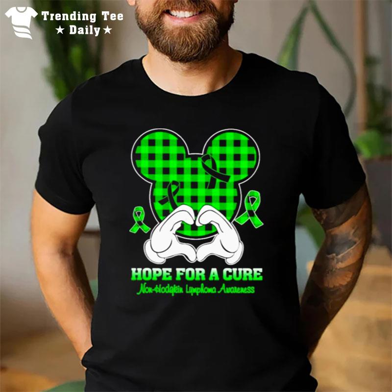 Mickey Mouse Hope For A Cure Non Hodgkin's Lymphoma Awareness T-Shirt