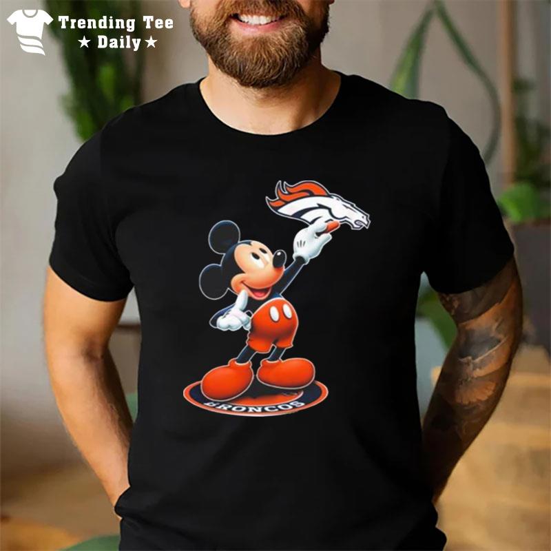 Mickey Mouse Nfl Denver Broncos Logo 2023 T-Shirt