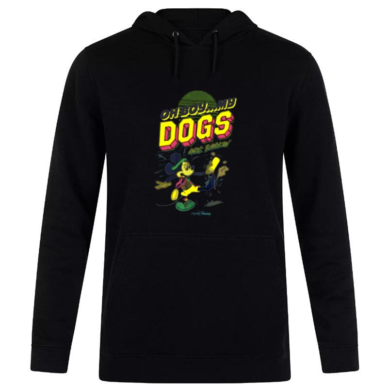 Mickey Oh Boy My Dogs Are Barking Hoodie