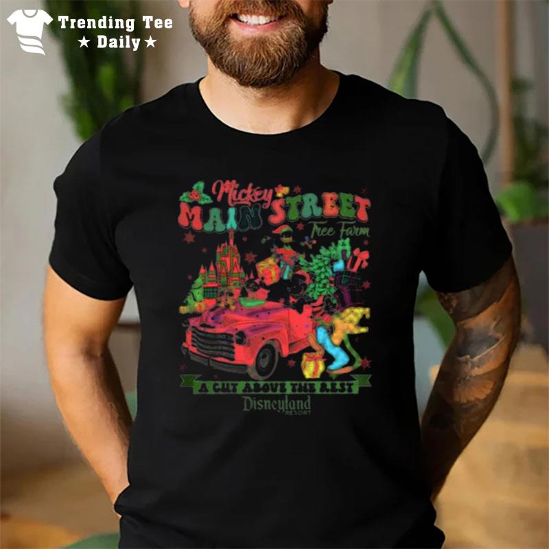 Mickey's And Friends Main Street Christmas Tree Farm 2022 T-Shirt